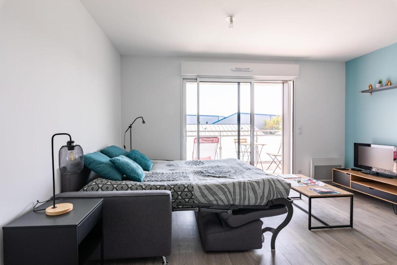 Appartement L'ÉCUME - Studio moderne avec grand balcon et place de parking à Dinard Extérieur photo