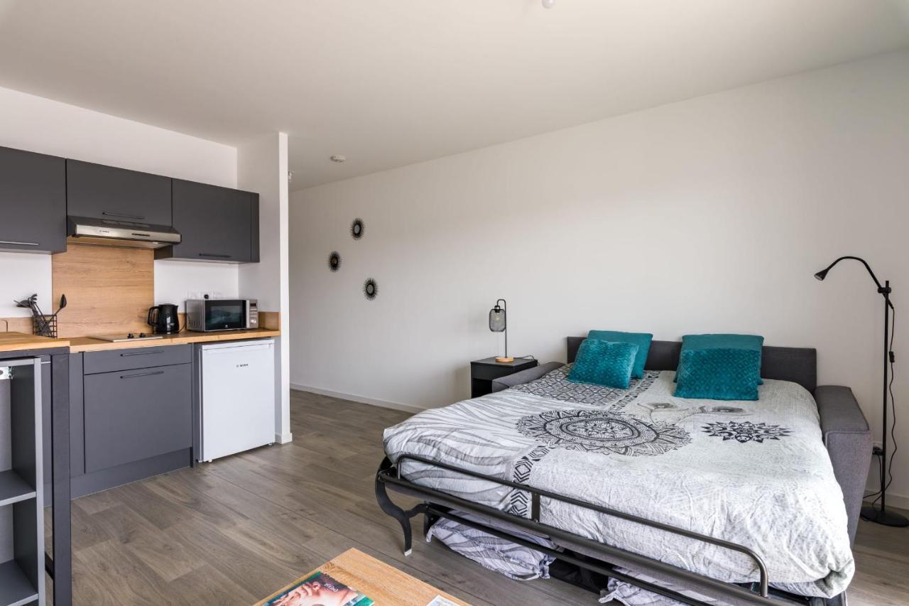 Appartement L'ÉCUME - Studio moderne avec grand balcon et place de parking à Dinard Extérieur photo